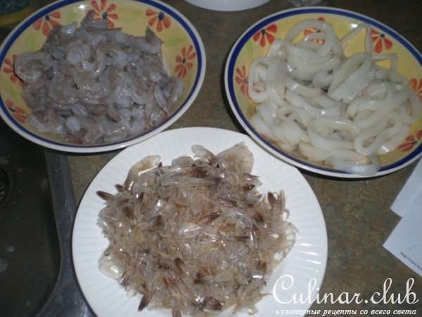 ПАЕЛЬЯ ИЗ МОРЕ ПРОДУКТОВ( ВАРИАНТ)