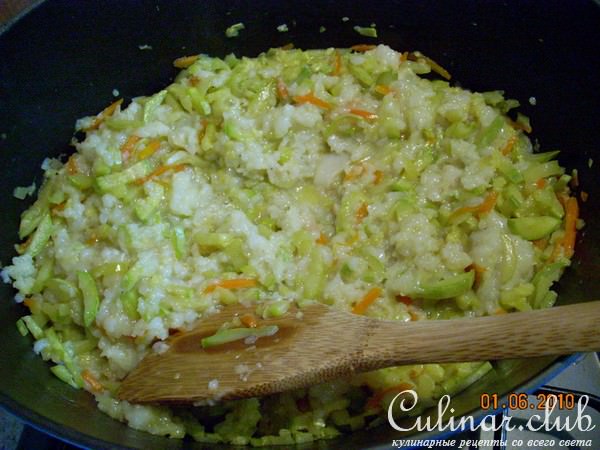 Запеканка "Кабачки+Кальмары"