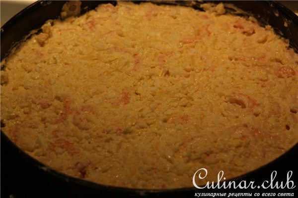 рыбный пирог с креветками