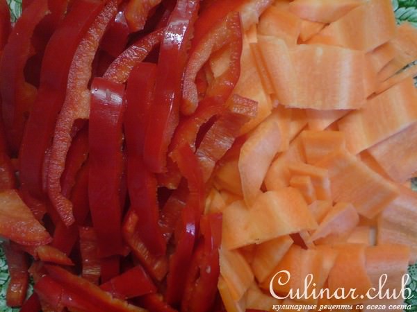Шницель запечённый с овощами alla bolognese…..