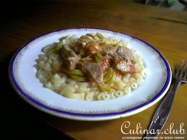 Свинина с овощами