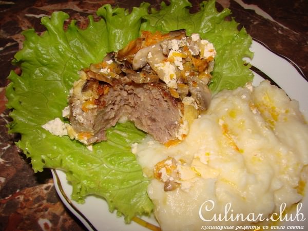 Котлетки с сыром в сливках (вариант)