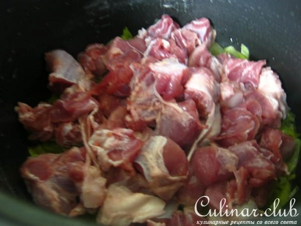 Свинина с шампиньонами и пореем в сметанном соусе (Тест-драйв)