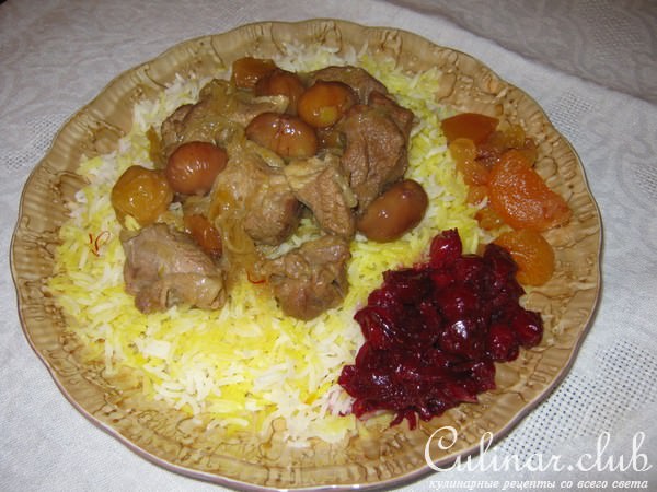 Плов с каштанами -"Туршу говурма"