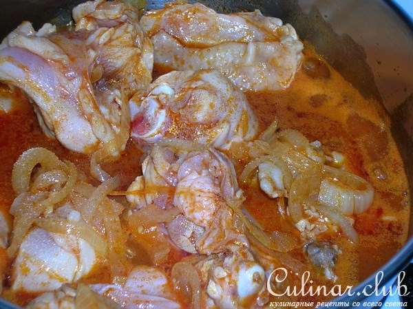 Пёркёльт из курицы по-венгерски