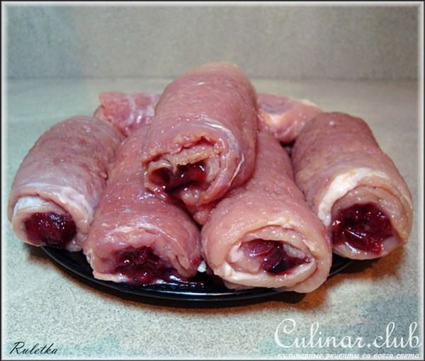 Мясные рулеты "Сливовая долина" (японские мотивы).