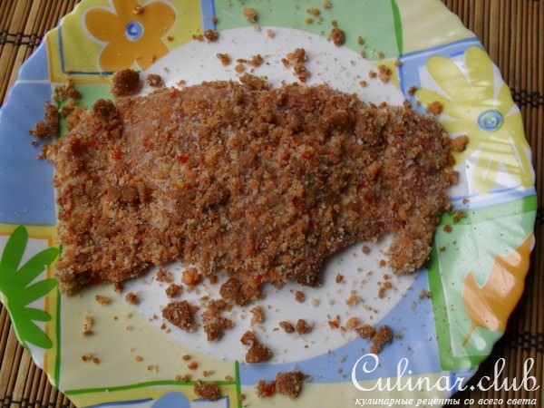 Свинина в сухарях