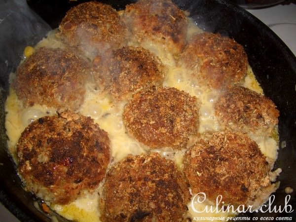 Шарики из говядины с овощами