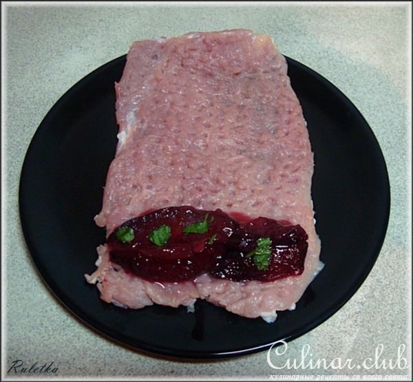 Мясные рулеты "Сливовая долина" (японские мотивы).