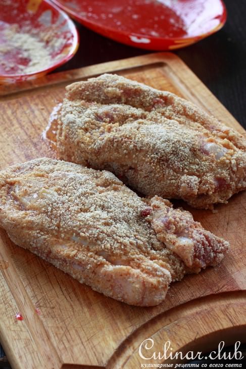 Свиные кармашки с клюквенным соусом