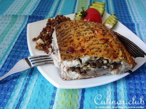 Лещ фаршированный по-русски.
