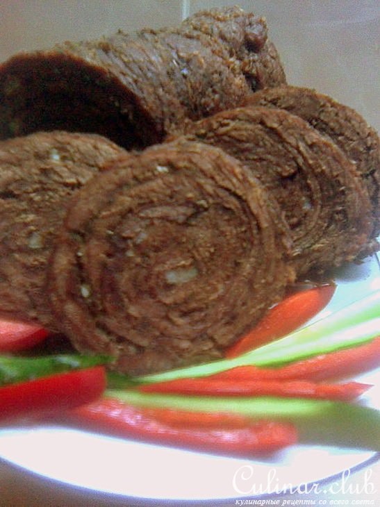 ПРЯНЫЙ МЯСНОЙ РУЛЕТ из куска постной говядины «А мужу не понравилось!»