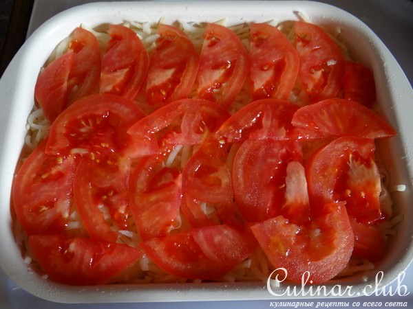 Свинина, запеченная в горчичном маринаде под шубой из картофеля