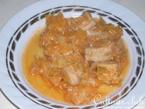 ТУШЁНАЯ ГОВЯДИНА С КАПУСТОЙ