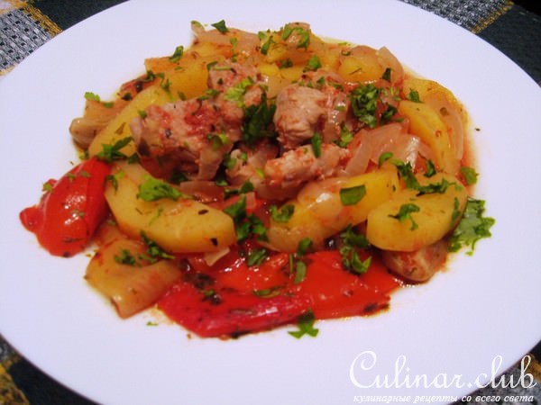 Свинина, тушеная по-борисовски