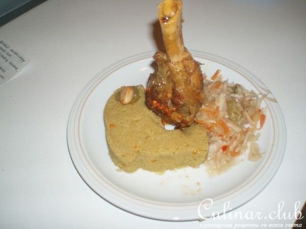 Бараньи лодыжки с кус-кусом