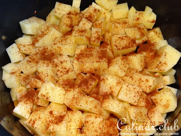 Жаркое из свиных рёбер с овощами