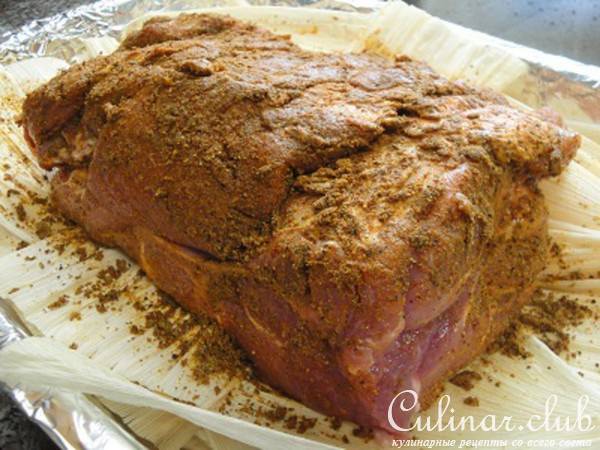 Мясо под Одеялом из Листьев Кукурузных Початков ! ! !