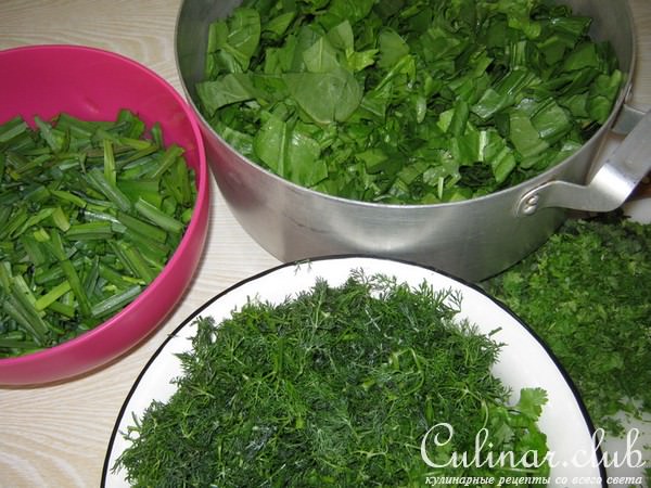 Мясо с зеленью -"сябзи гоурма"