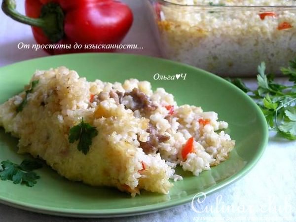Кассероль со свининой, овощами и коричневым рисом