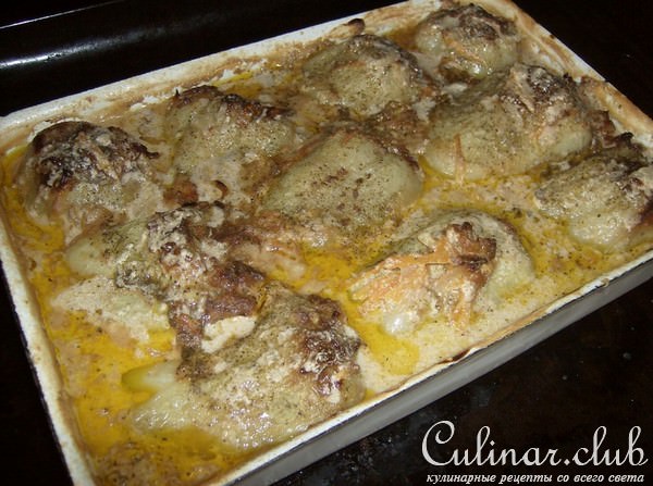 Перчики, фаршированные мясным ассорти