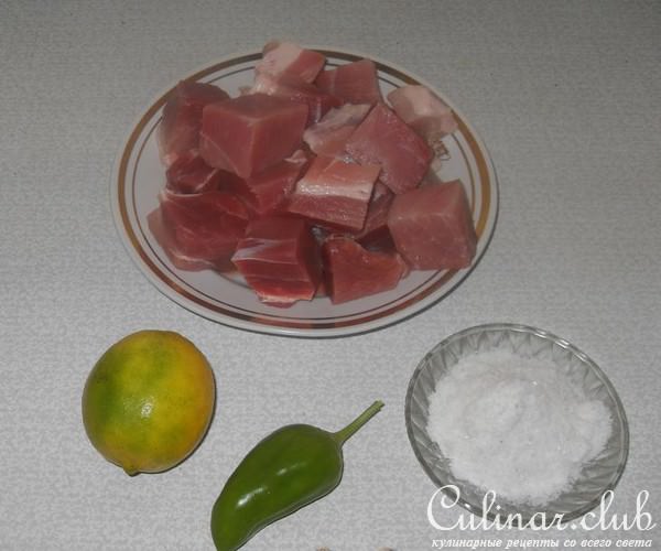 Конгри с жаренной свининой по-кубински (ФМ Куба)