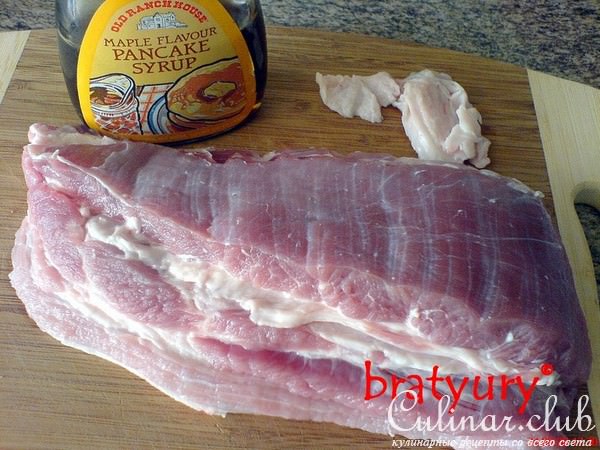 грудинка свиная в духовке. Авторский рецепт