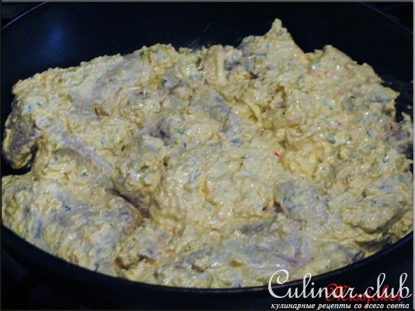 "Дахи Чоп" или жареное мясо с творогом