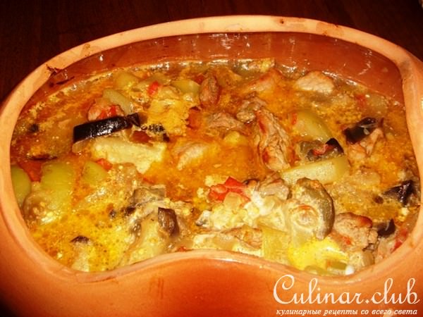 Свинина с овощами