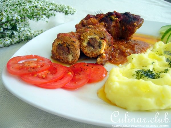 Свиные крученики пикантные