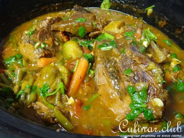 Томлённая Говядина с Вином и Овощами ! ! !