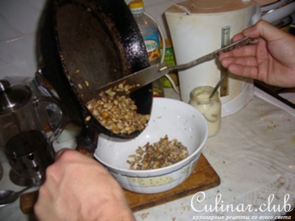 Ребрышки запеченые с грибами и сыром