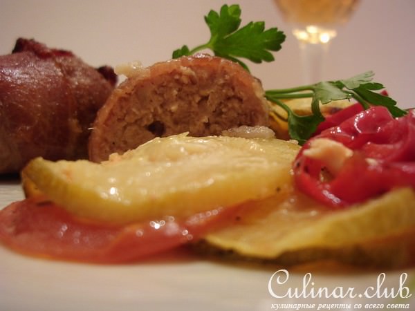Куриные колбаски в беконе. Для sveta1.ФМ.
