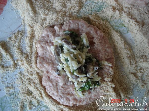 Зразы мясные с грибами(вариант)