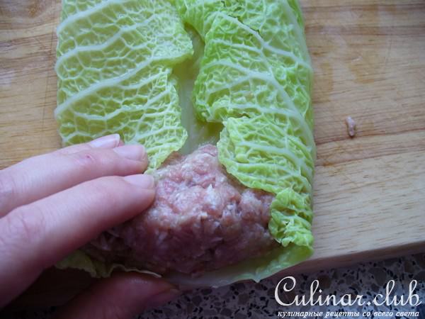 Голубцы с Идюшкой и Рисом в Савойской капусте (мой вариант)