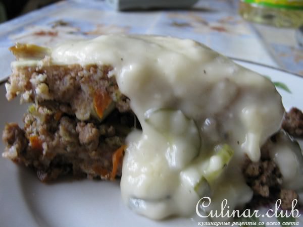 Запеканка из гречки с мясом и сыром