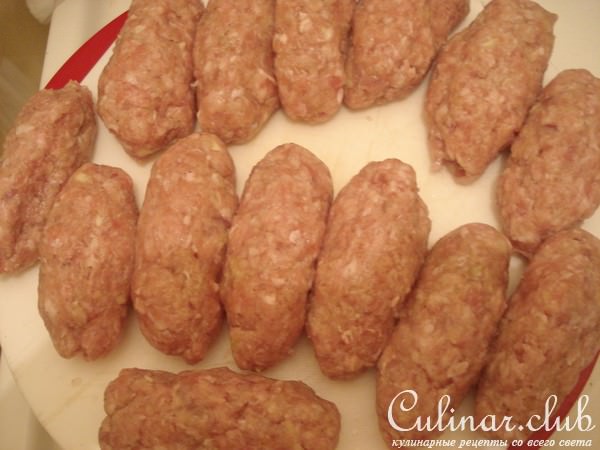 котлетки с маринованым лучком