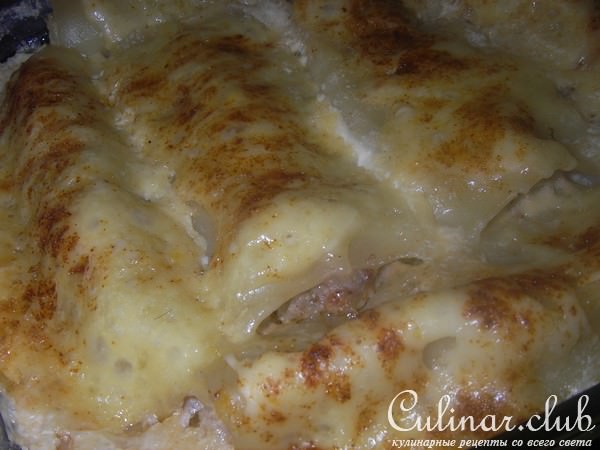 Каннелони с телятиной и кабачками