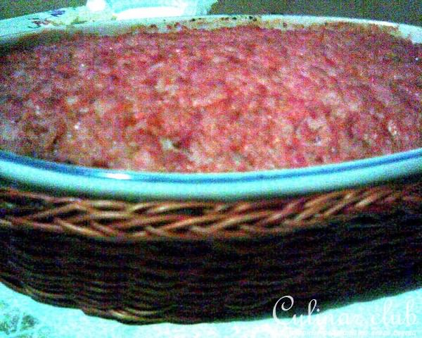 Рисово-мясная запеканка на ржаных сухариках