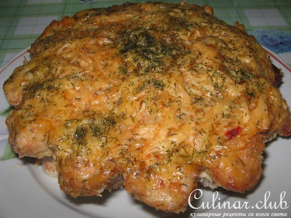 Террин из индюшки с помидорами и сыром.