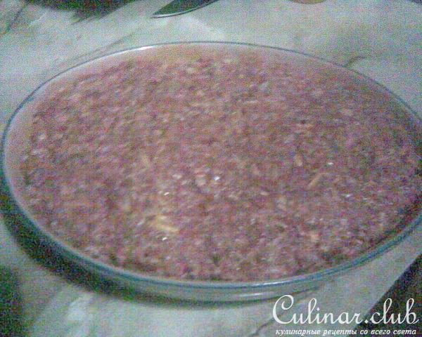 Мясная запеканка с овсяными хлопьями