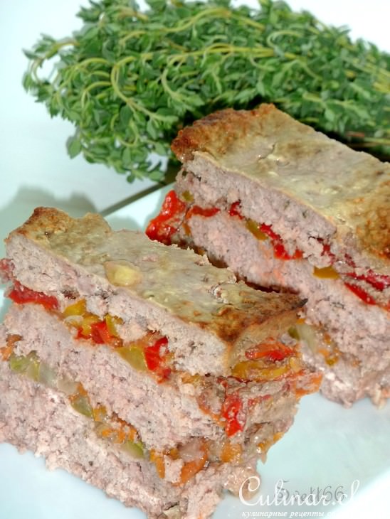 Слоеный мясной хлеб