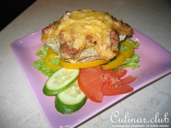 Мясные кексы с картофельной прослойкой