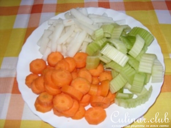 "Бургеры" из куриного фарша с овощами