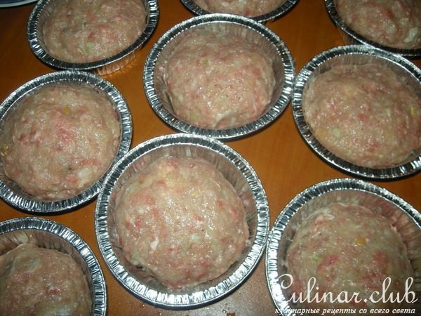 Мясные маффины с сюрпризом