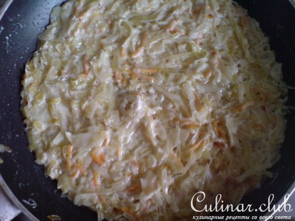 Рулет из курятины с капустной начинкой