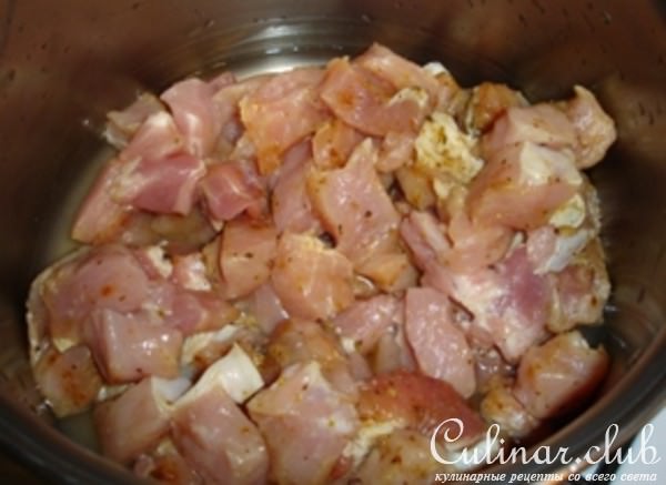 Сочное мясо под кисло-сладким соусом