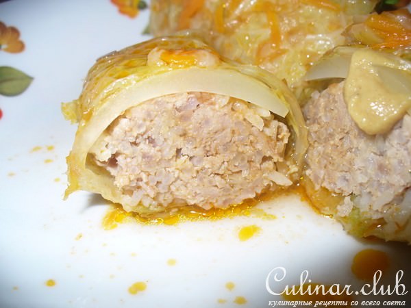 Голубцы с Идюшкой и Рисом в Савойской капусте (мой вариант)
