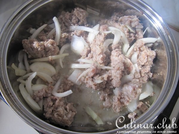 Маш с фаршем и булгуром