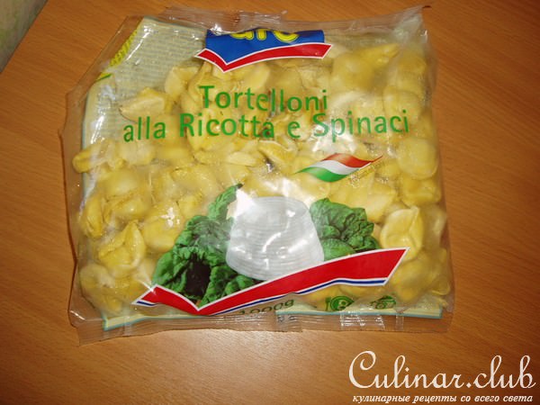 Тортеллини с сливочно-сырным соусом
